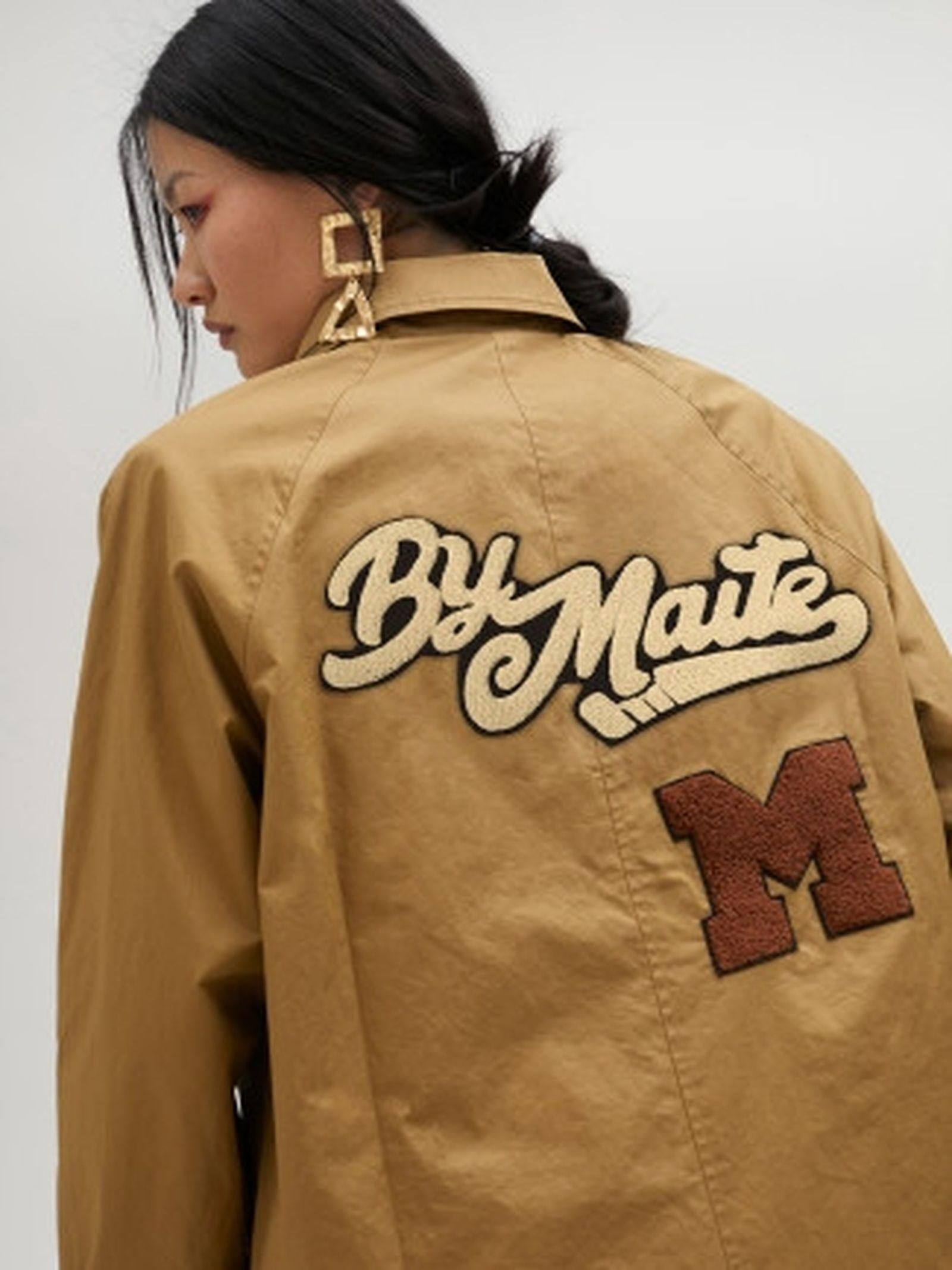 Trench beige dettaglio patch MS2501002 052 MAITE 