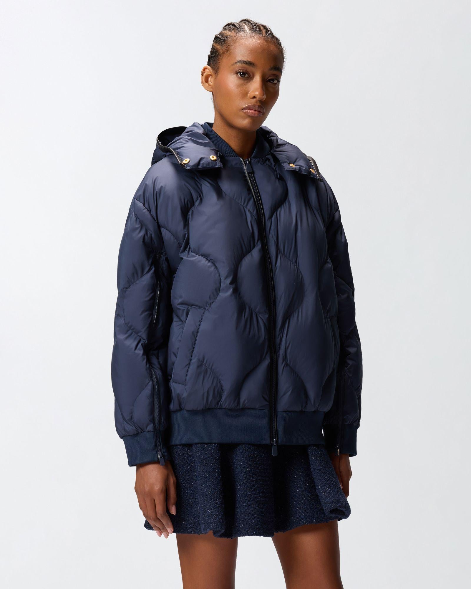 Bomber con cappuccio 105336A2OK G82 PINKO 