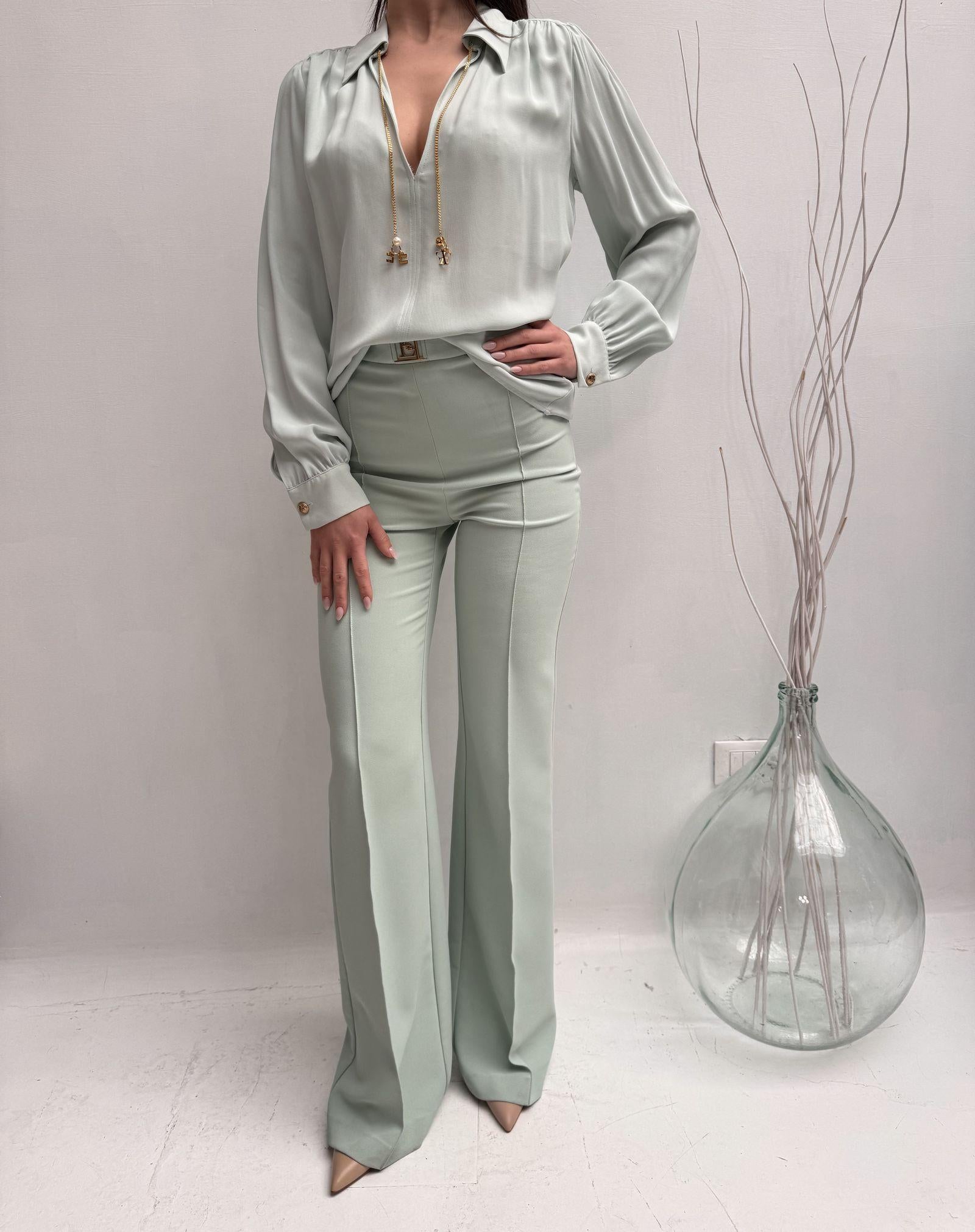 Camicia con catena - Elisabetta Franchi CAT3041E2 BV9 ELISABETTA FRANCHI 