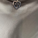 Abito lungo in raso - Ofelia D160 TAUPE OFELIA 