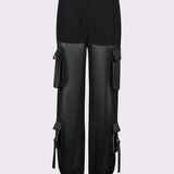Pantalone cargo trasparente