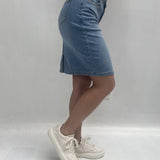 Gonna corta in denim