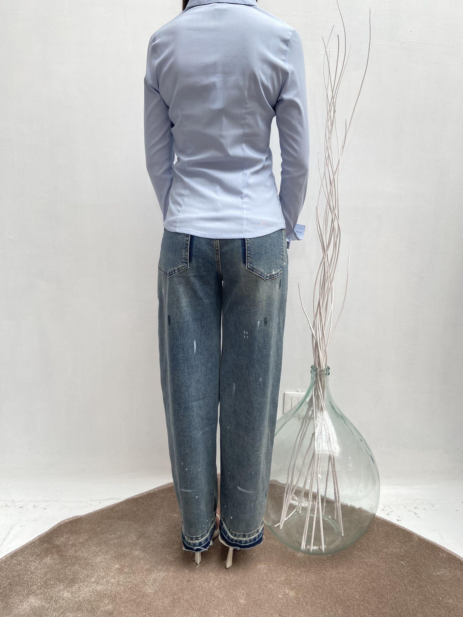 Camicia elasticizzata - Ofelia PARIGI AZZURRO OFELIA 