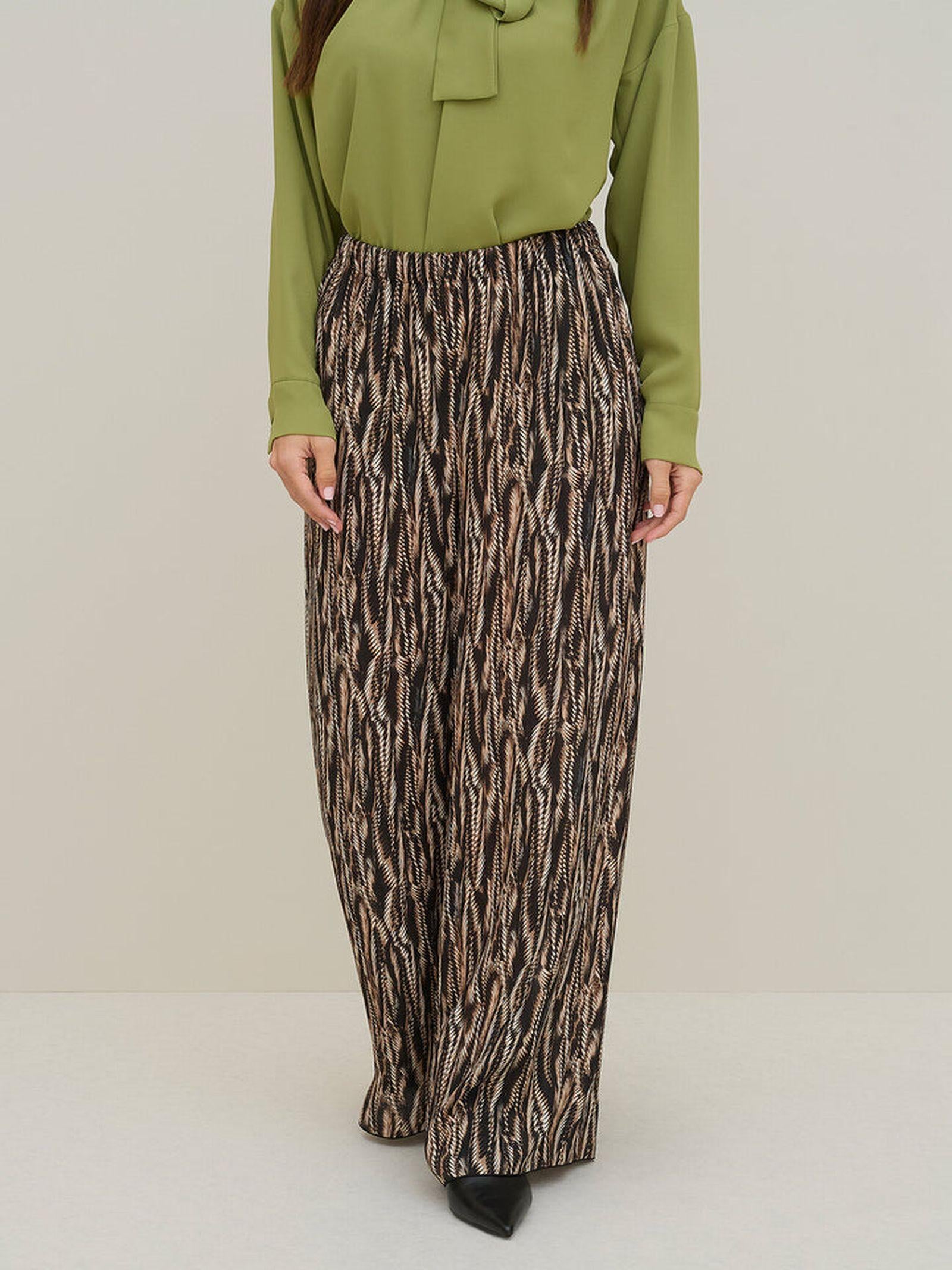 Pantalone in viscosa stampata PIOB35 D1 10 CARLA G. 