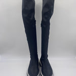 Stivale bicolor sopra al ginocchio 79091 NERO JEANNOT 