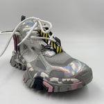 Sneakers grigio rosa e bianco F0331033 BIANCOGRIGIO CLJD 