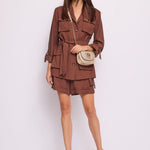 Giacca in twill con cintura - Gaudi 611FD35007 2298 GAUDI' 