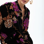 Bomber in velluto devorè MF2502016 22N MAITE 