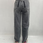 Jeans mom fit con coulisse LAF264 GRIGIO OFELIA 