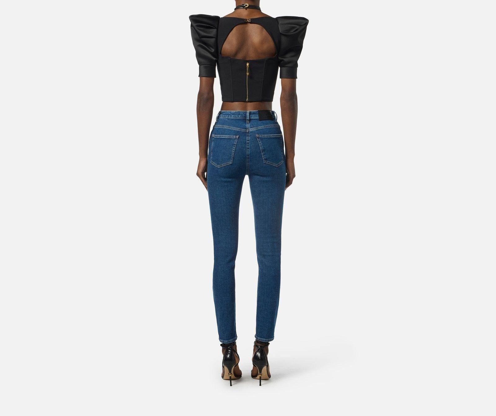 Jeans a palazzo - Elisabetta Franchi PJ08I56E2 104 ELISABETTA FRANCHI 