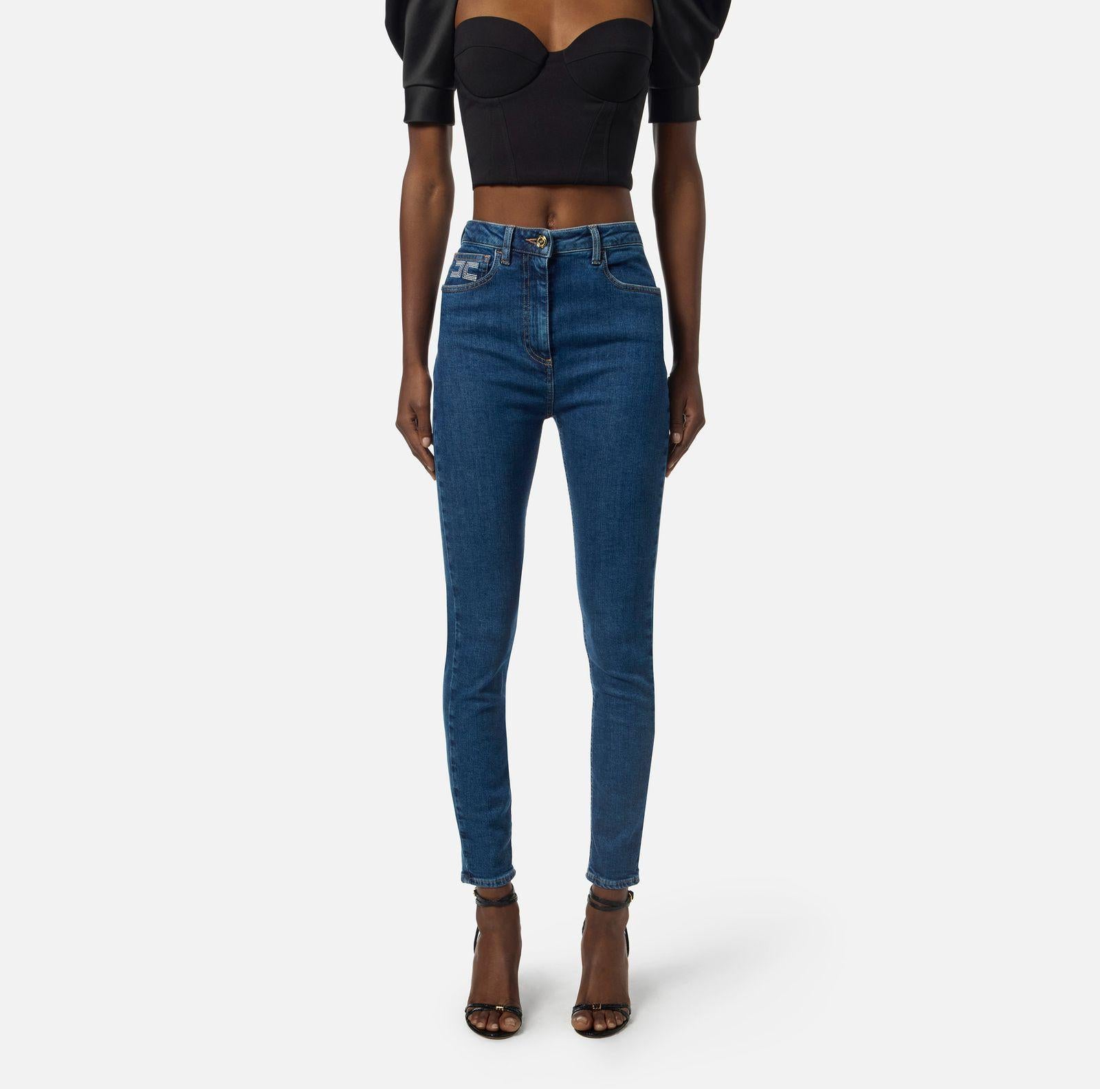 Jeans a palazzo - Elisabetta Franchi PJ08I56E2 104 ELISABETTA FRANCHI 