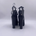 Tronchetto pitonato H1284PITONE NERO OFELIA 