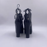 Tronchetto pitonato H1284PITONE NERO OFELIA 