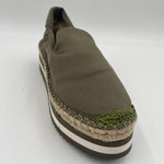 Espadrilles in tessuto lucido S307 VERDE FIORINA 