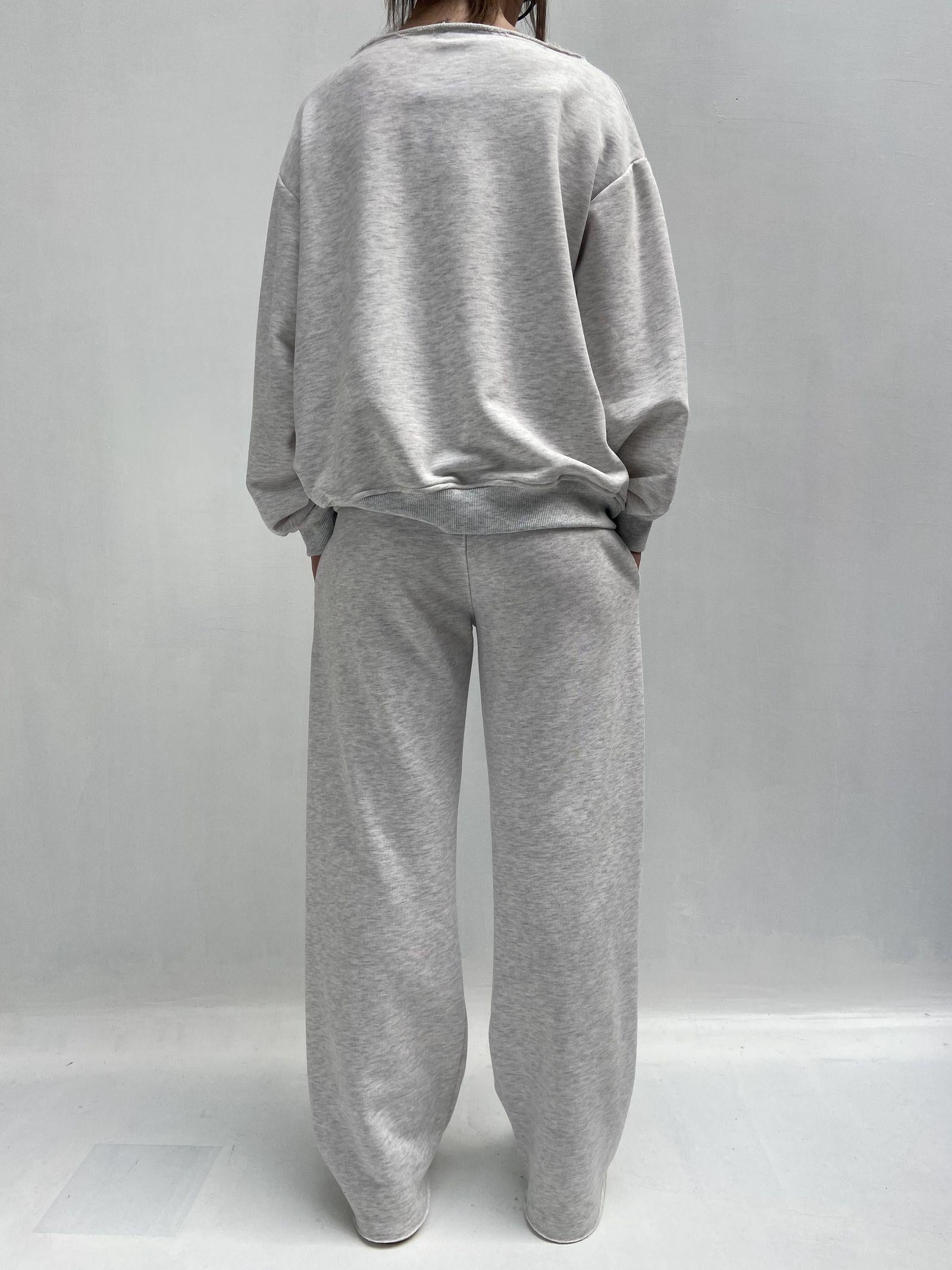 Felpa con orsetto A1287 GRIGIO OFELIA 