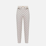 Pantalone con stampa losanghe - Elisabetta Franchi PAS7151E2 E84 ELISABETTA FRANCHI 
