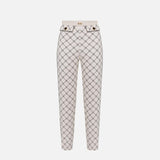 Pantalone con stampa losanghe - Elisabetta Franchi PAS7151E2 E84 ELISABETTA FRANCHI 