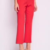 Pantalone senza tasche con piega
