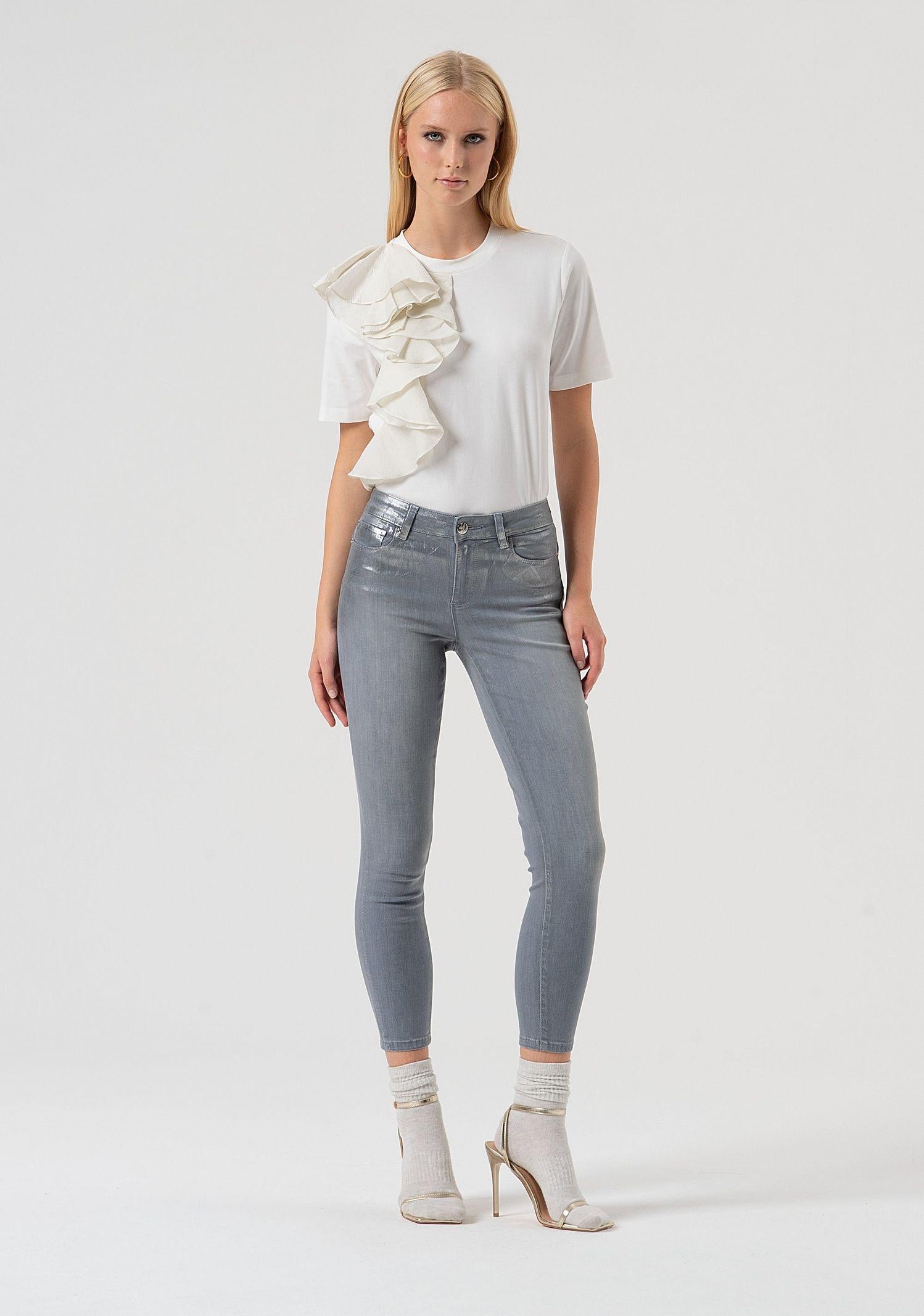 Pantalone push up spalmato - Fracomina FR25WV8000D408P9 T54 FRACOMINA 