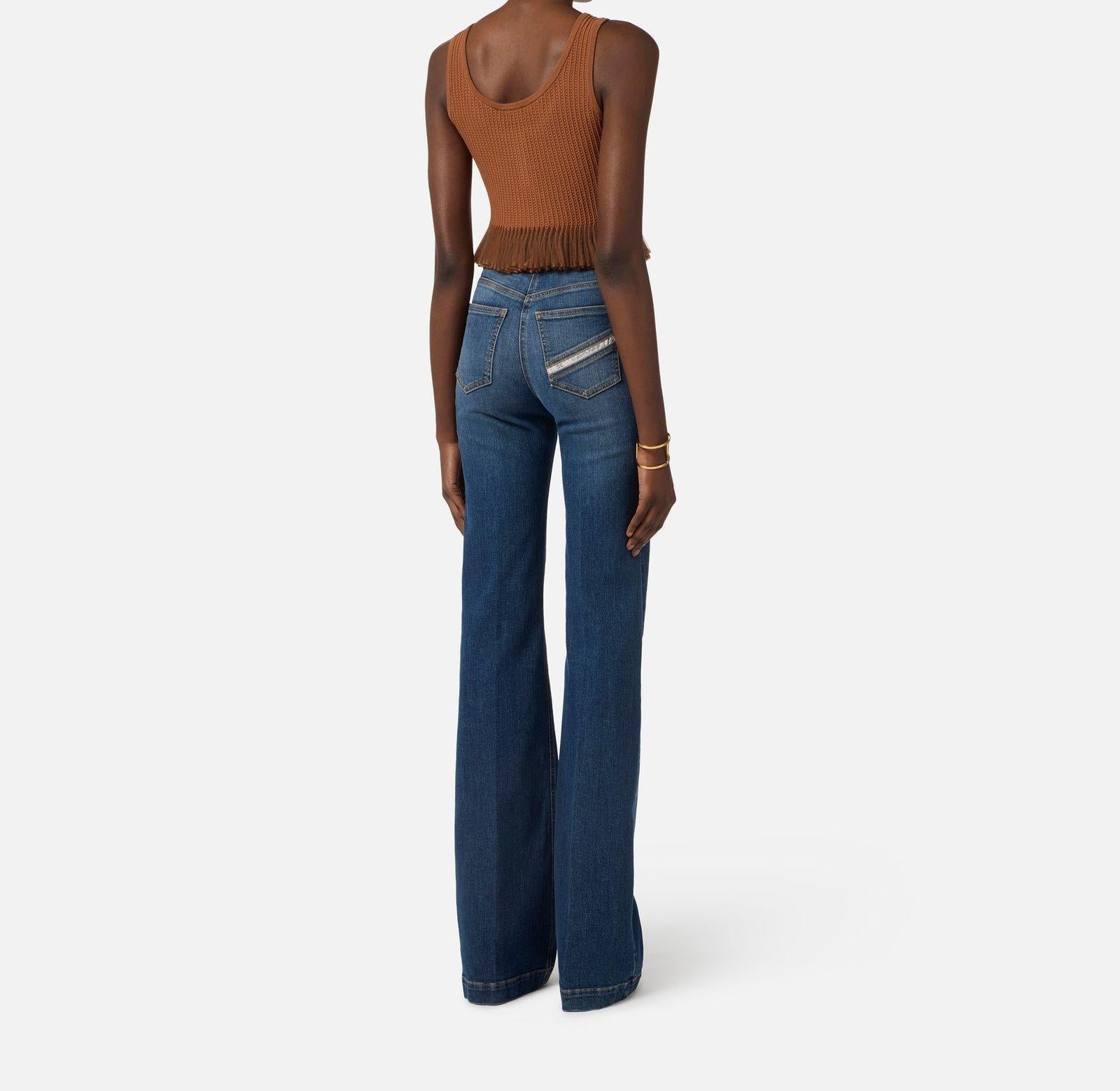 Top in maglia à jour - Elisabetta Franchi TK74B61E2 600 ELISABETTA FRANCHI 