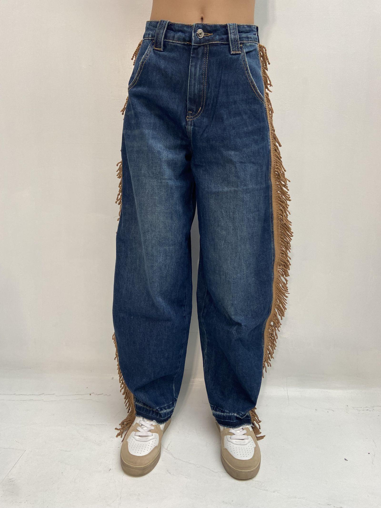 Jeans con frange LAF271PLUS DENIM OFELIA 