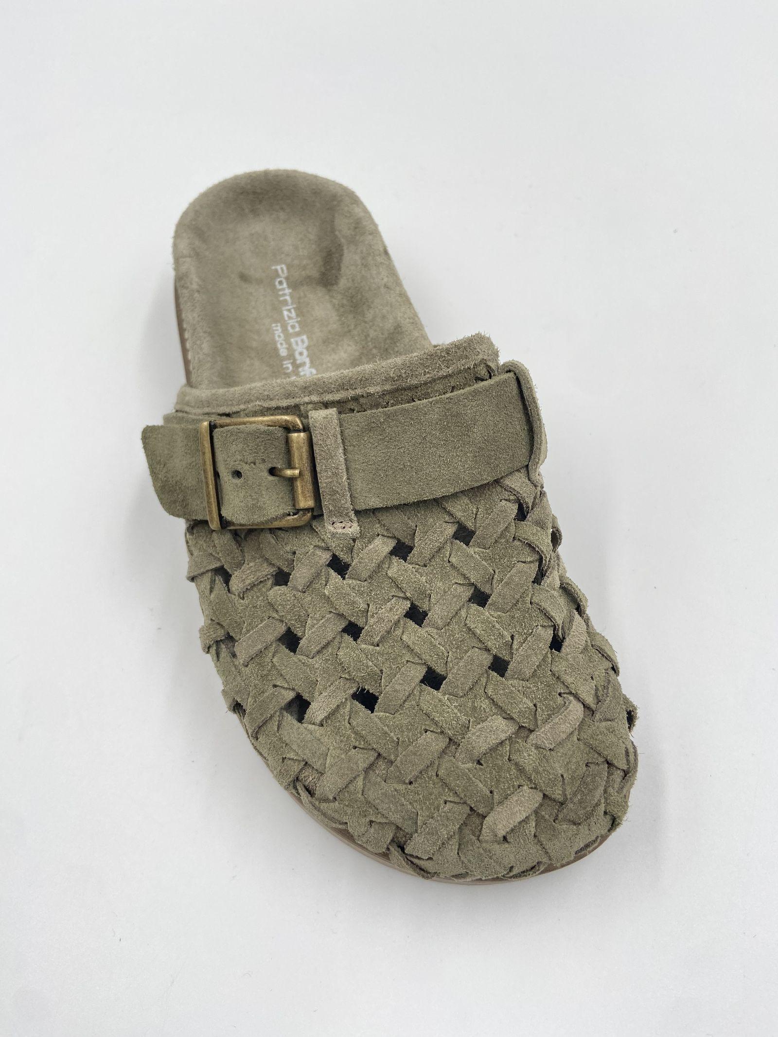 Sandalo Edra Wov in suede - Patrizia Bonfanti EDRAWOV MILITARE PATRIZIA BONFANTI 