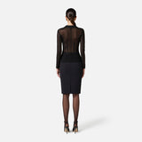 Giacca in tulle - Elisabetta Franchi GI13452E2 110 ELISABETTA FRANCHI 