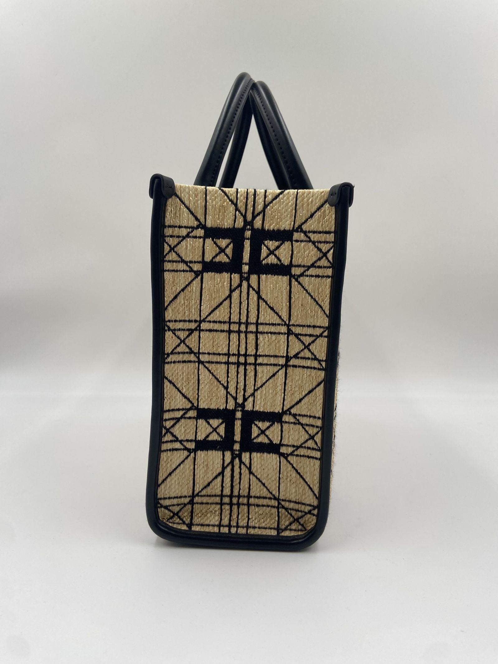 Borsa Shopper in tessuto jacquard - Elisabetta Franchi BS15A41E2 BD9 ELISABETTA FRANCHI 