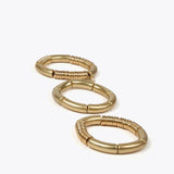 Set braccialetti elasticizzati dorati
