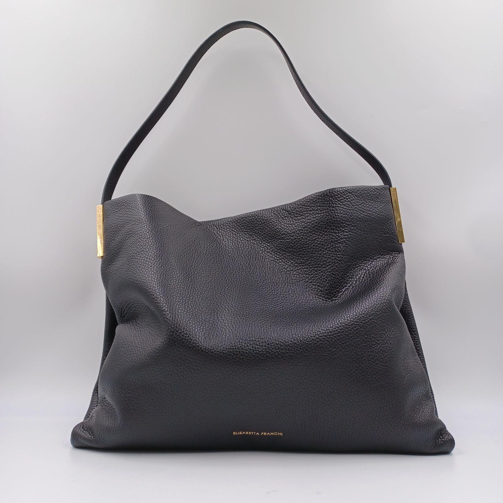 Borsa Tote in pelle - Elisabetta Franchi BS47N56E2 110 ELISABETTA FRANCHI 