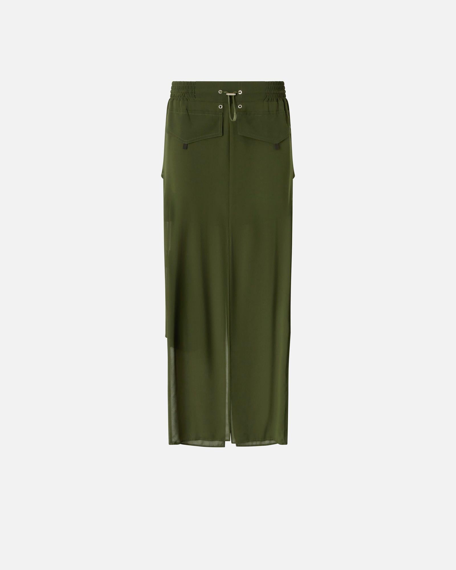 Gonna lunga in georgette 104789-A21F S1C PINKO 