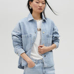 Giacca denim con strass MS2502004 0D0 MAITE 