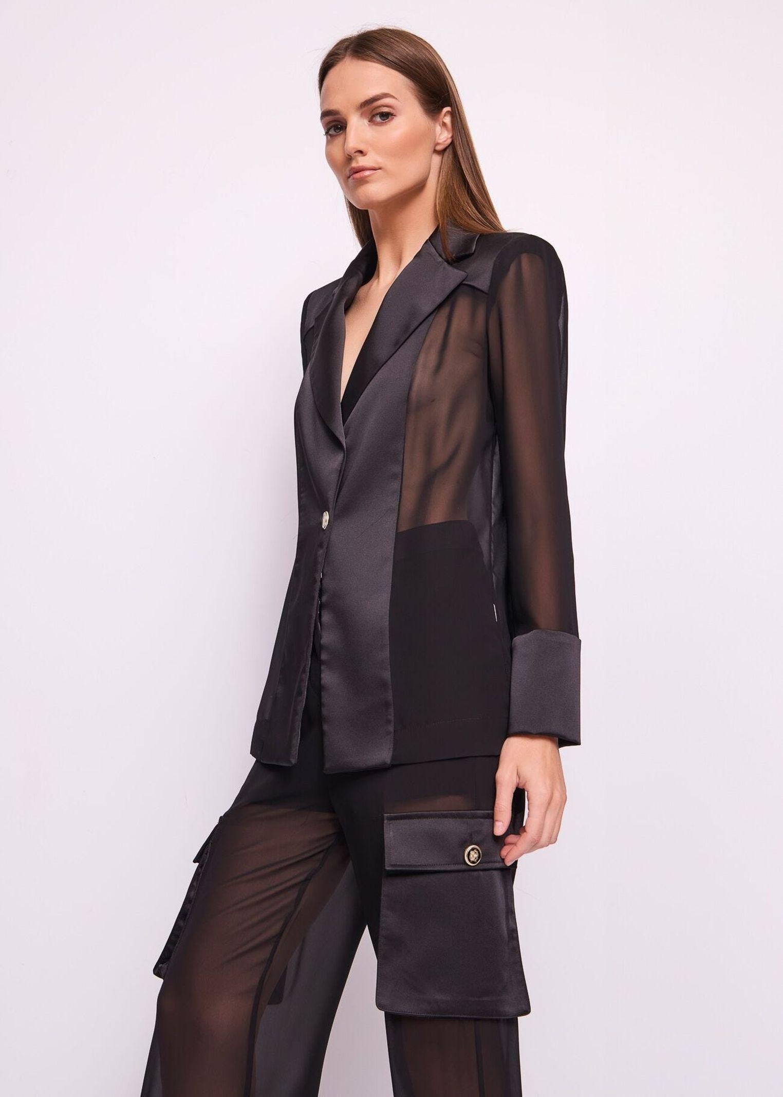 Giacca monopetto trasparente 511FD35017 2001 GAUDI' 