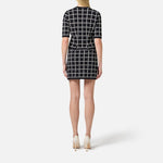 Maglia cardigan in jacquard logo - Elisabetta Franchi MK60B51E2 E84 ELISABETTA FRANCHI 