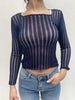 Maglia trasparente maniche lunghe