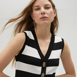 Abito in maglia bicolore