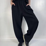 Pantalone gamba ampia - Eleh SS260185 NERO ELEH 