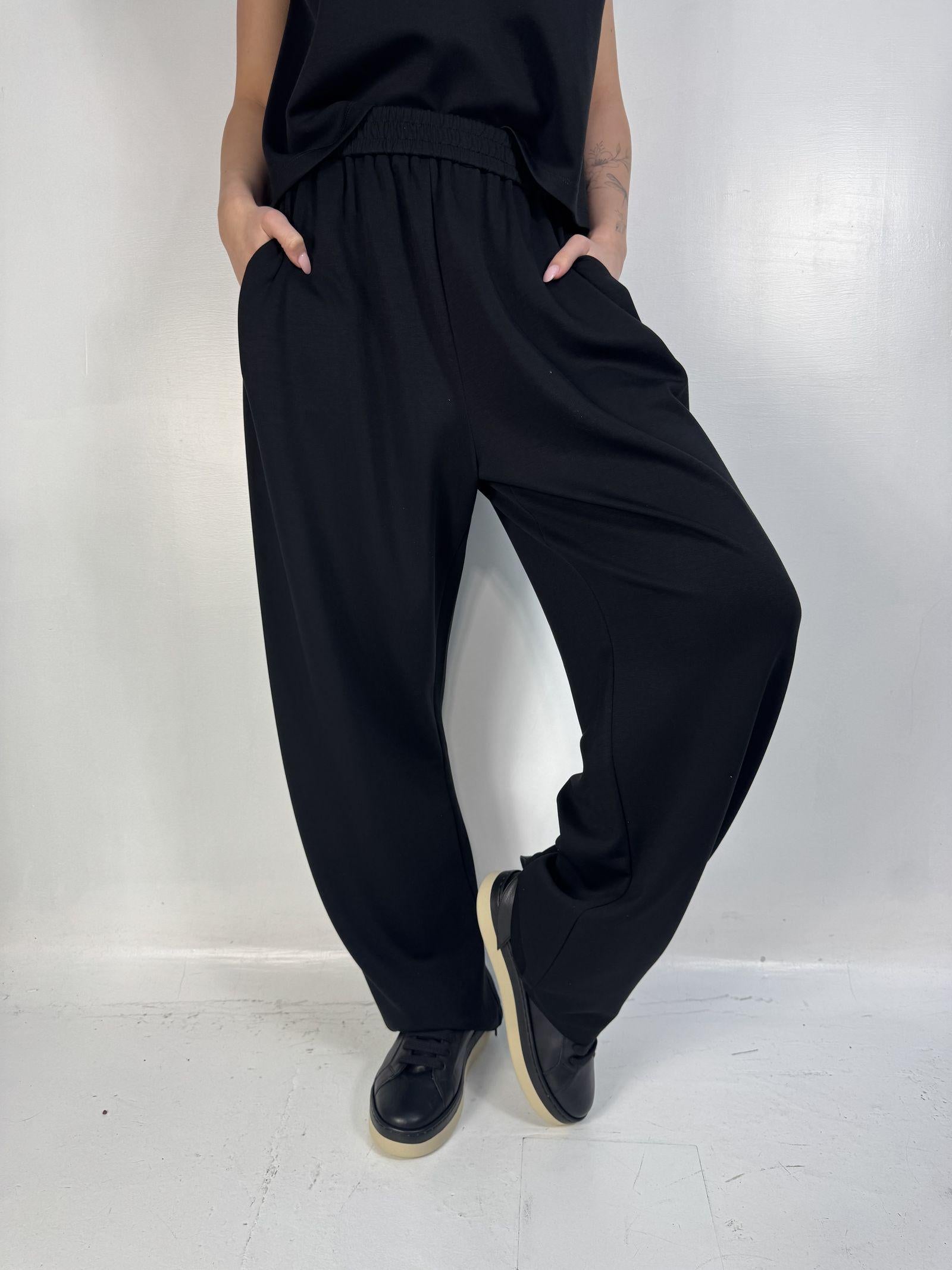 Pantalone gamba ampia - Eleh SS260185 NERO ELEH 