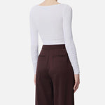 Maglia in jersey con gioiello - Elisabetta Franchi MD02962E3 360 ELISABETTA FRANCHI 