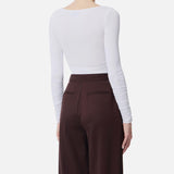 Maglia in jersey con gioiello - Elisabetta Franchi MD02962E3 360 ELISABETTA FRANCHI 
