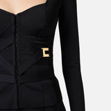 Giacca bielastica - Elisabetta Franchi GI16056E2 110 ELISABETTA FRANCHI 