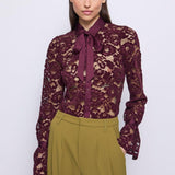 Camicia in pizzo floreale 521FD45006 2434 GAUDI' 