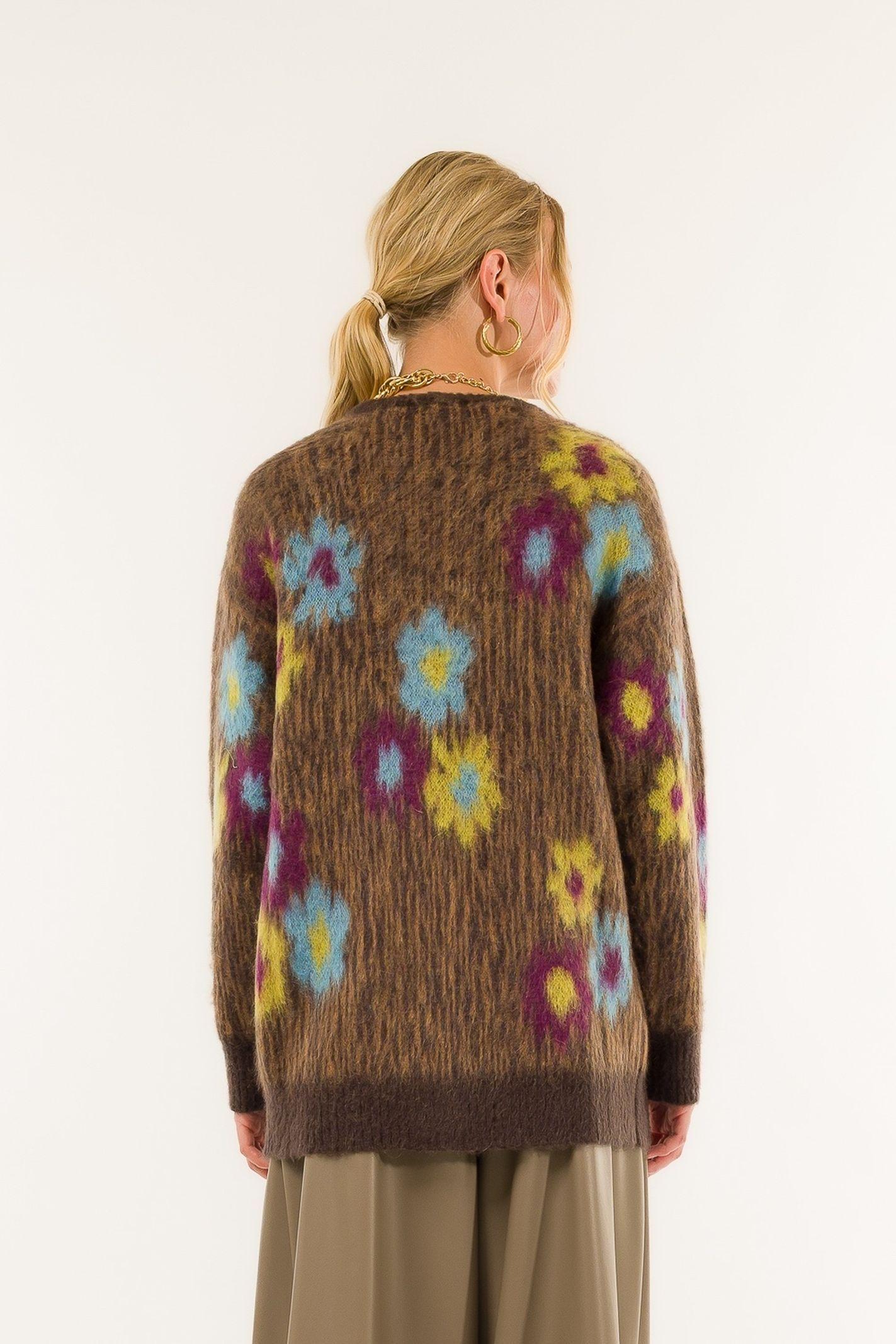 Cardigan in fantasia 3M0905C V407 KONTATTO 