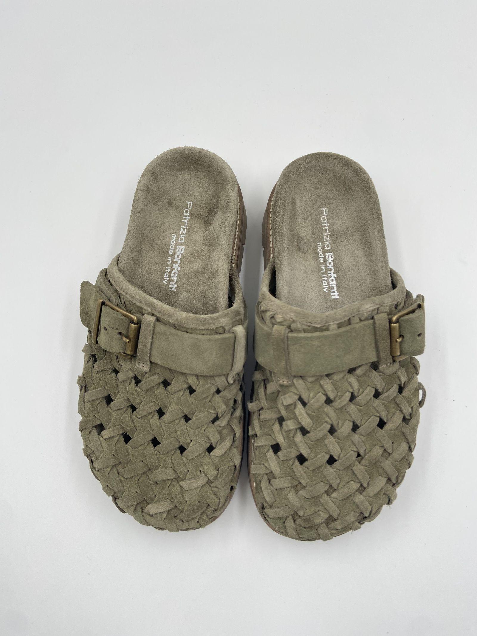Sandalo Edra Wov in suede - Patrizia Bonfanti EDRAWOV MILITARE PATRIZIA BONFANTI 
