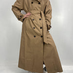 Trench lungo doppio petto B9322 CAMMELLO OFELIA 