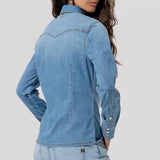 Camicia over in denim FP26ST6030D47202 258 FRACOMINA 