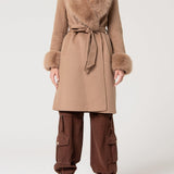 Cappotto regular lungo in lana