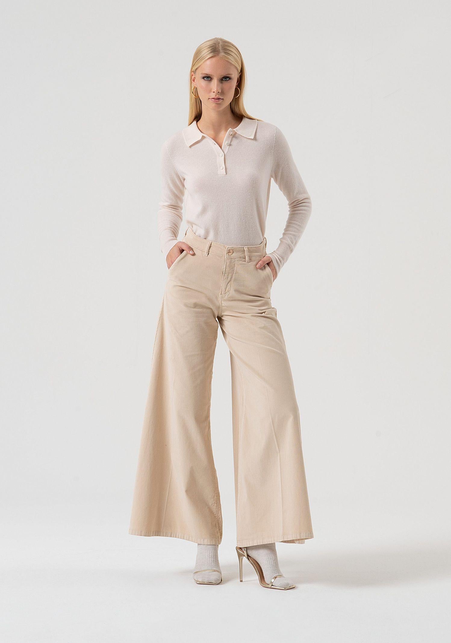 Pantalone flare in velluto FR25WV3014W56901 508 FRACOMINA 