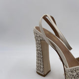 Sabot in raffia intrecciata