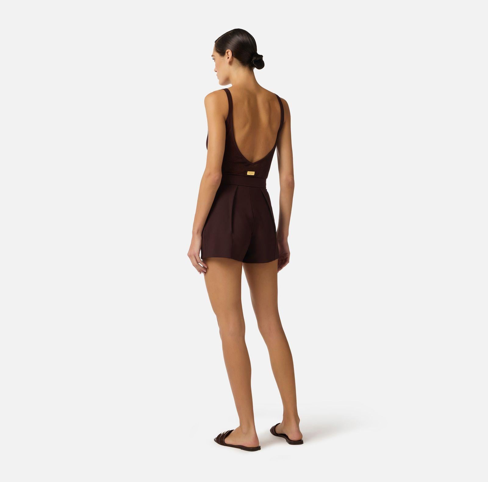 Body in maglia traforata BK80W61E2 644 ELISABETTA FRANCHI 